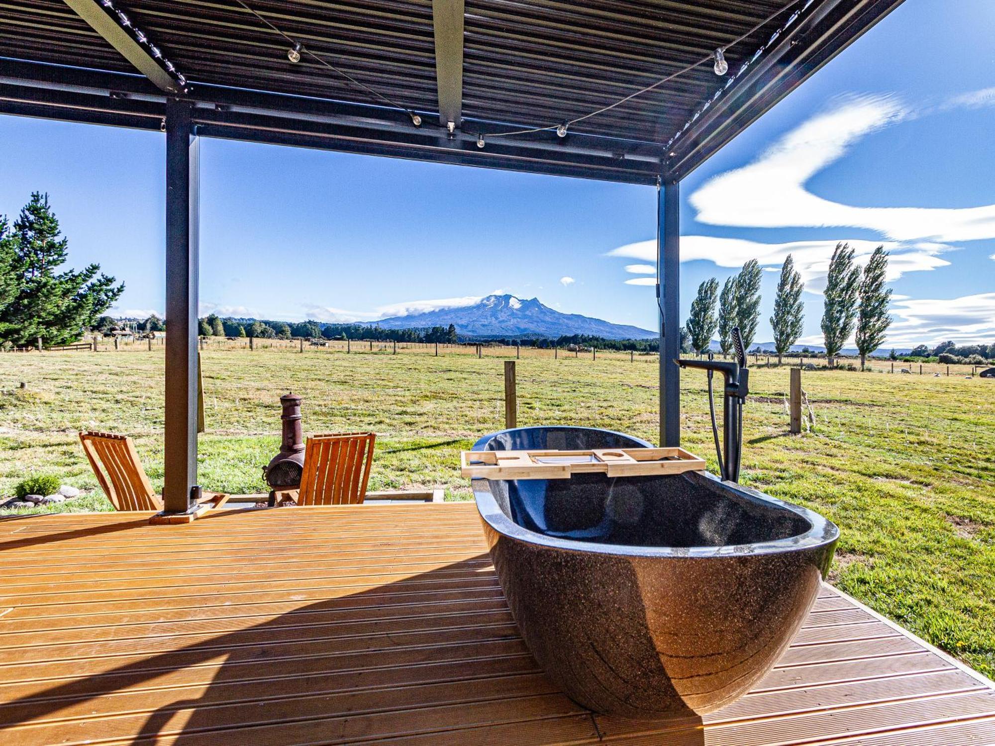 Mangateitei Views - Rangataua Tiny Home Ohakune Eksteriør bilde