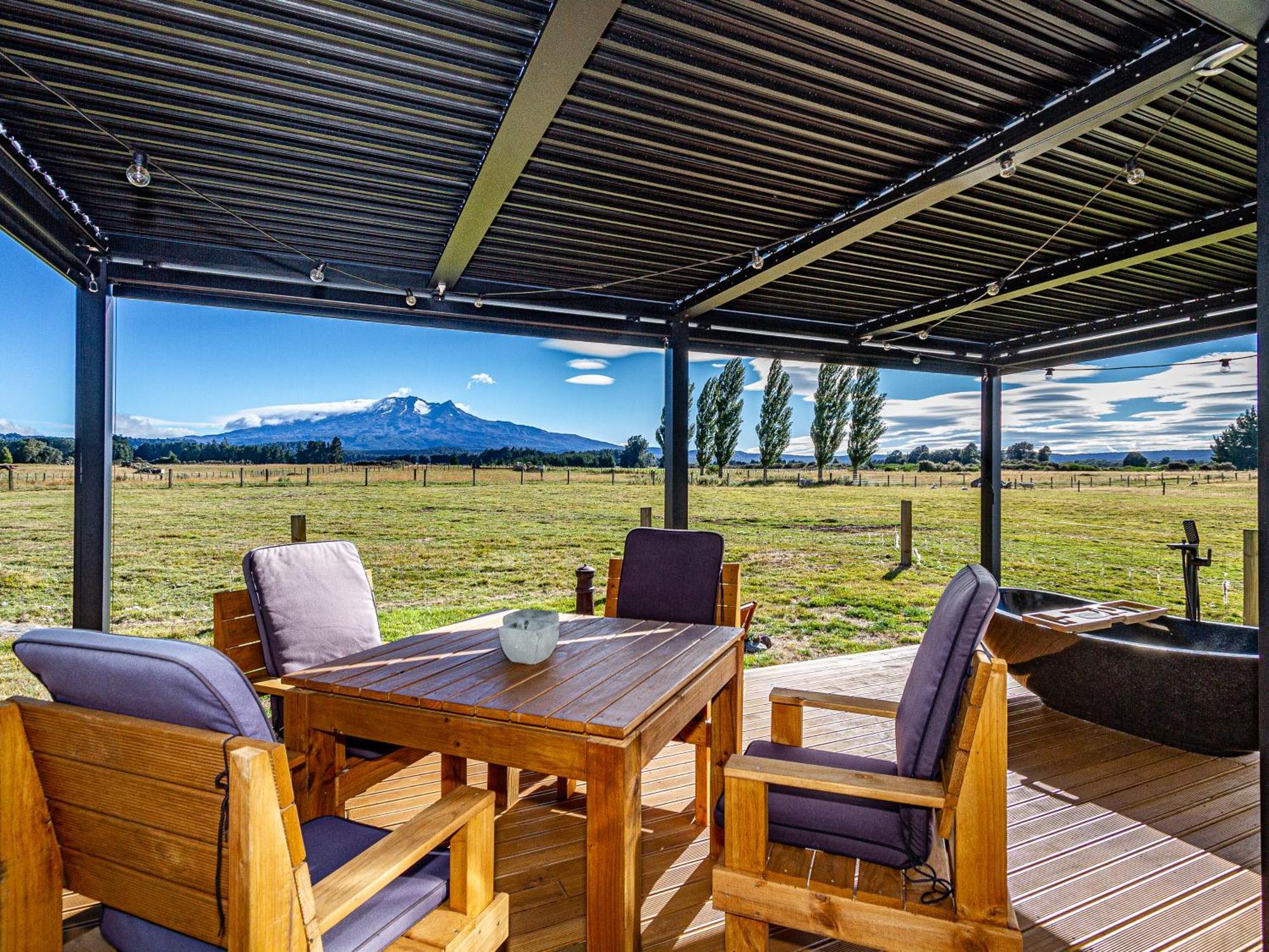 Mangateitei Views - Rangataua Tiny Home Ohakune Eksteriør bilde